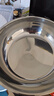 【不锈钢】和面盆厨房烘焙家用火锅盆洗菜打蛋汤锅盆醒面盆料理盆 32cm【热卖款】不锈钢 和面盆 实拍图
