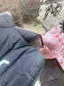 【京东物流】电动车挡风被冬季新款加绒加厚防水小型通用电瓶自行车2026防风罩 黑色【线条】双系把套+加大侧翼+ 加绒加厚 实拍图