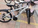 凤凰上海凤凰山地车自行车男士女式学生成人变速宽胎越野公路赛单车 【钢架/全套竞速轴承】条轮消白 24寸24速【建议身高138-168cm】 实拍图