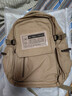 新潮代背包男帆布大容量旅行双肩包休闲初中大学生情侣书包潮简约电脑包 扩容版卡其色【多隔层+可扩容】 实拍图