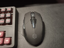 英菲克（INPHIC）F1二代 无线鼠标可充电轻音办公人体工学 电量显示 电脑台式笔记本2.4G通用便携 黑 M6P黑 实拍图