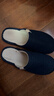 回力日系柔软情侣棉拖秋冬家居室内保暖棉鞋男款HL0006蓝色44-45码 实拍图