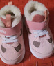 卡特兔儿童学步鞋秋冬男童加绒童鞋女宝宝保暖棉鞋婴童运动鞋子X2DE007 实拍图