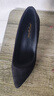 职业气质单鞋女学生春秋新款黑色礼仪绒面浅口不累脚高跟鞋女细跟 黑色 5cm 37 实拍图