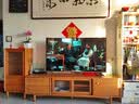 源氏木语实木电视柜边柜樱桃木收纳柜客厅日式复古储物柜电视立柜·中边柜 实拍图