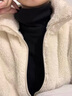 优衣库女装HEATTECH摇粒绒两翻领套头衫/长袖479608 09 黑色 XL /165/92A 实拍图