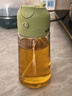 双枪油壶喷油壶 倒油喷油一体食用油玻璃油壶厨房家用不挂油 橄榄绿 实拍图
