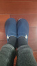 回力日系柔软情侣棉拖秋冬家居室内保暖棉鞋男款HL0006蓝色44-45码 实拍图