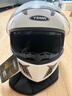 野马（YEMA）3C认证828S摩托车头盔男全盔冬季防冻保暖双镜片机车安全帽 四季通用 均码 白色+防雾贴片 实拍图