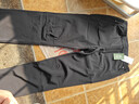 探拓（TECTOP）冲锋裤男加绒保暖防风软壳裤登山徒步裤 男款黑色 XL 实拍图