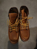 RED WING红翼875 工装靴6寸马丁靴E楦油鞣皮牛皮手工方头男大黄靴新年红品 褐色 6.5 (美码E头) 实拍图