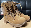 际华三五三五新式棕色21作战靴碳板超轻高帮真皮防水作战靴透气耐磨登山鞋 21式全地形战术作战靴 实拍图