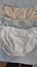 京东京造【A类新疆棉】女士内裤10A抗菌蚕丝裆纯棉三角内裤女中腰4条装XL 实拍图