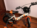 永久（FOREVER）儿童自行车男女款小孩单车可折叠脚踏车4-6-8-10岁辅助轮14寸橙色 实拍图
