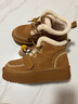 百丽（Belle）孙乐言推荐姜饼屋毛球挂饰雪地靴女25冬新增高保暖休闲靴F2Y1DDD5 棕色-毛里【孙乐言推荐】 37 (235mm) 实拍图