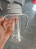 贝亲（Pigeon）自然成长翻盖直饮吸管 大童奶瓶330ml 经典款 18月+  AA278 实拍图