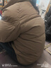 京东京造羽绒服男女情侣同款真鸭绒冬季保暖外套面包服加厚短款 烟灰咖 M 实拍图