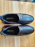 红蜻蜓加绒男棉鞋秋冬男士一脚蹬软底休闲皮鞋男WTA33107黑色绒里40 实拍图