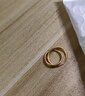 周六福简约足金999黄金耳圈耳环女生日礼物计价AA090923 一对 约1.21g 实拍图