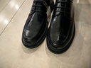 百丽通勤商务皮鞋2025男牛皮褶皱增高休闲鞋A1373AM4 黑色2  42 实拍图