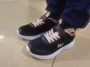 361°儿童运动鞋男童跑鞋秋冬密网轻便魔术贴女童皮革加绒保暖运动鞋 【四季密网】碳黑/洛阳粉色 33 实拍图