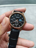【网红爆款】商务腕表石英运动表休闲皮带男女手表 黑色 实拍图