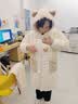 猫人女士睡衣女秋冬季三层夹棉珊瑚绒睡袍加绒加厚高端保暖家居服套装 实拍图