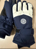 目丸保暖手套男女户外冬天骑行防寒风加绒厚触屏女防水冬季棉滑雪手套 4#雪花圆标黑色（拼色男款） 实拍图