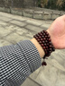 龍隐正宗小叶紫檀手串男女士款文玩手链檀香木佛珠子转运正品高端情侣 爆满星8mm*108颗（京仓速发） 实拍图