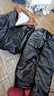 励阳男士皮衣皮裤套装加绒厚外套外卖骑手代驾防风保暖抗寒工装皮棉衣 护肩护肚皮衣皮裤套装 3XL 【140-150斤】 实拍图