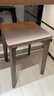 家逸实木凳子家用餐椅子可叠放小板凳餐桌凳创意方凳简约梳妆凳 实拍图