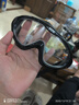 匹克成人游泳镜男女高清防雾防水大框一体专业潜水游泳眼镜透明黑色 实拍图