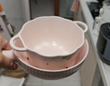 草莓陶瓷碗勺家用高颜值米饭碗少女心甜品碗釉下彩餐具套装 【4件套】手柄碗+手柄盘+碗+勺 实拍图