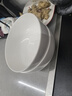 纯白陶瓷汤碗甜品碗沙拉碗新款陶瓷高档面碗家用碗直口大容量汤碗 纯白6英寸直口碗【4只装】 实拍图