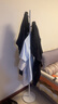 百裕达挂衣架衣帽架落地卧室移动轻奢简易挂衣服架家用 高170cm+白圆盘【白色-树杈款】 实拍图