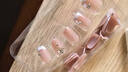 优家（UPLUS）美甲贴片穿戴甲30片(法式闪钻)假指甲片中短款果冻胶圣诞礼物 实拍图