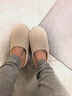 果洛菲日式家居室内春秋男女拖鞋大码防滑地板棉拖鞋冬 米色 38-39  实拍图