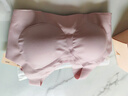 ubras无尺码加大版背心式文胸无痕无钢圈女士内衣女无痕胸罩丝绒红 实拍图
