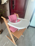 小主早安（BeBeMorning）成长椅儿童餐椅婴儿餐桌座椅宝宝家用高脚椅榉木吃饭学习-原木色 实拍图