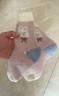 俞兆林3双女童袜子秋冬季儿童卡通小兔毛圈袜宝宝加绒加厚保暖中筒袜 实拍图