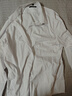 罗蒙（ROMON）纯色商务职业正装男士白衬衫工装外套长袖衬衣男CS108白色5XL 实拍图