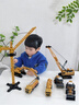 狂野骑士工程车玩具合金系列套装挖掘机吊车儿童玩具车男孩3-6岁生日礼物 实拍图