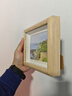 爱墨绘7寸相框原木色创意立体相框空框结婚照儿童相片墙挂墙装裱木质框 实拍图