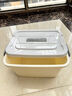 奇收收纳箱储物整理箱加厚衣物玩具大号密封车载带轮搬家塑料收纳盒 中号奶油白【适合零食收纳等】 实拍图