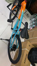 凤凰山地自行车男女变速山地车碟刹青少年儿童自行车学生单车 星际 橙蓝【变速+辐条轮】 22寸【适合130-170cm】 实拍图