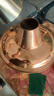 炊老爷紫铜火锅炉铜锅老北京纯铜火锅老式木炭涮肉鸳鸯锅暖土碳专用锅具 特厚清汤锅（12人以下使用） 38cm 实拍图