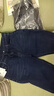 罗蒙（ROMON）男士牛仔裤男秋冬商务休闲裤男弹力直筒男裤厚款深档直筒长裤高腰 深蓝+浅蓝【春秋】 厚款 33 【腰围2尺6建议135-145斤】 实拍图