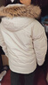 京东京造【进口极寒95鹅绒服】羽绒服男外套女冬季新款中长款 燕麦卡 XL 实拍图