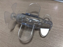 风能发光小飞机电动车摩托车汽车氛围灯旋转摆件户外小玩具 随机色1个（红蓝两种灯效） 实拍图