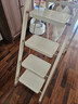 星奇堡奶油梯子折叠人字梯加厚伸缩两用小楼梯室内碳钢家用多功能爬梯 加厚防滑六步梯-奶油白 实拍图